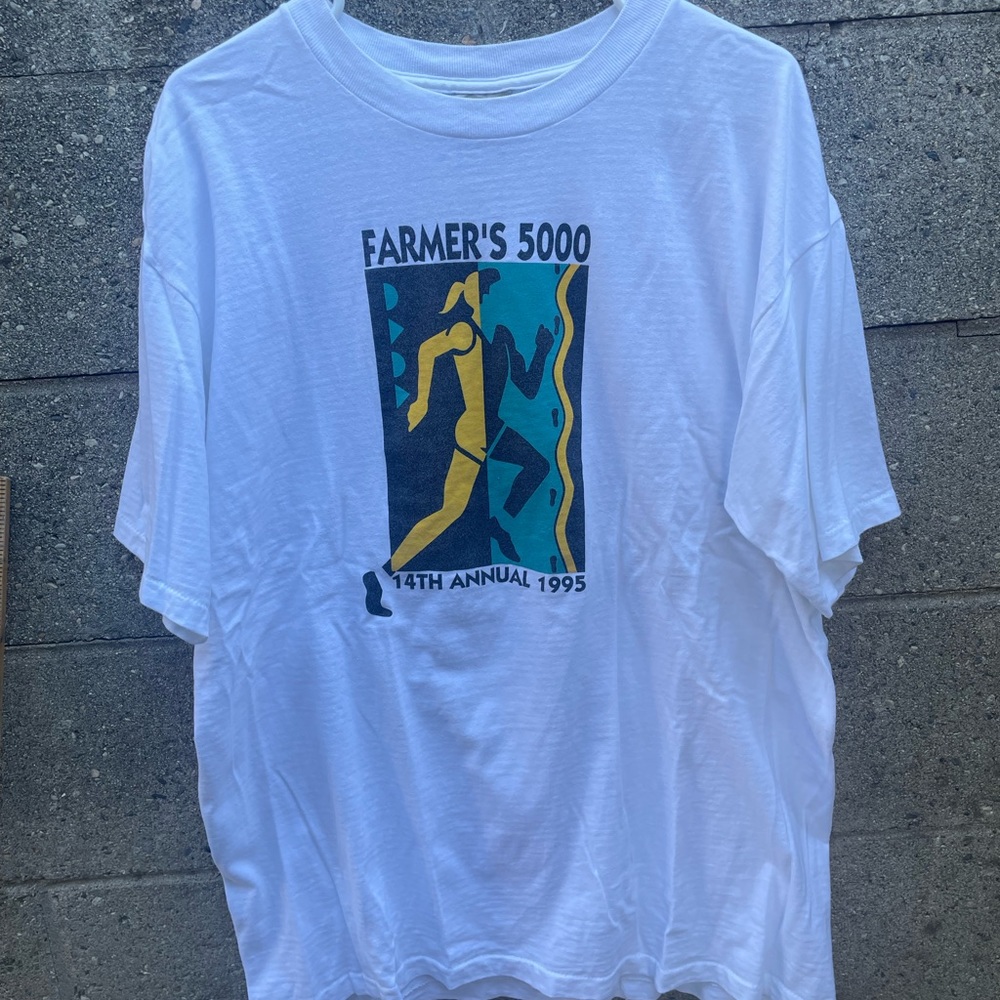Farmers 5000 Vintage 1999 Running Marathon T shirt Size Xl